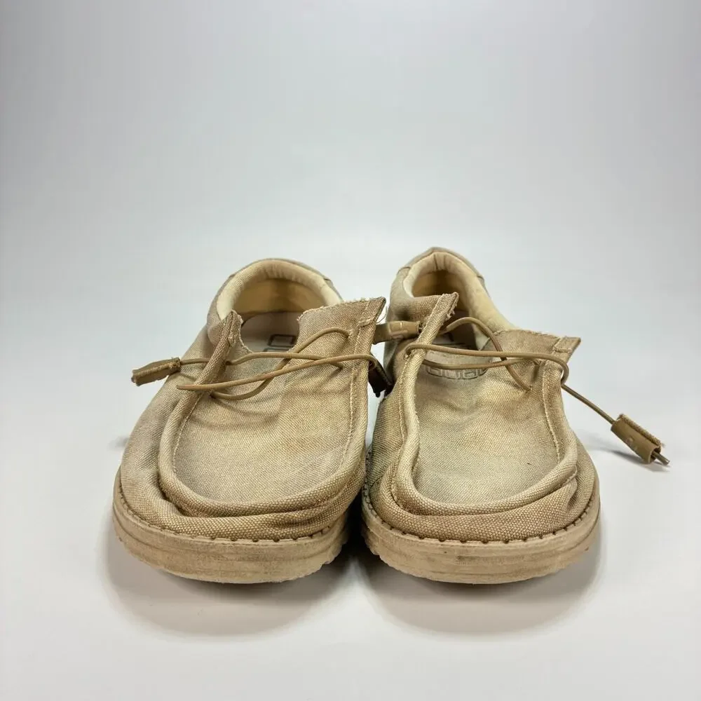 HEYDUDE Wally Chestnut Lightweight Casual Slip On Loafers Shoes Men's Size 12
